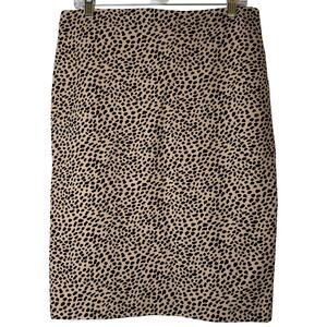 New Ann Taylor Cheetah Print Midi Pencil Skirt - Size 8